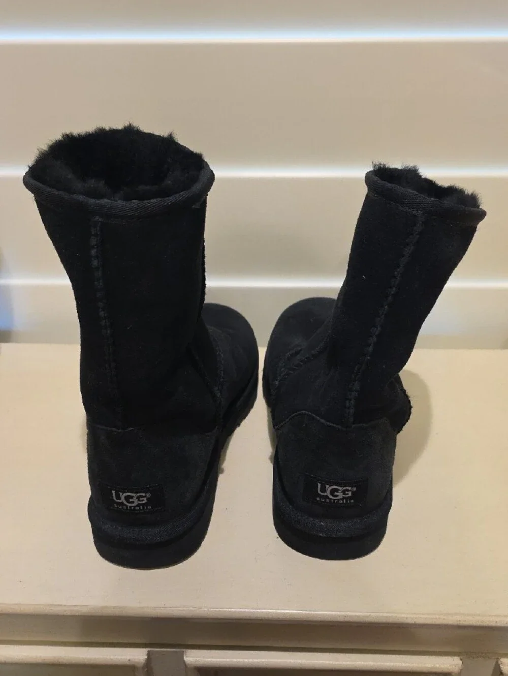 UGG Black Short Shearling Boots